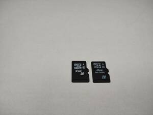 2枚セット　4GB　microSDHCカード　フォーマット済み　microSDカード　メモリーカード
