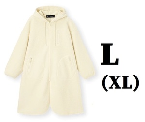 送料無料 即決 未使用 L XL XXL 大きいサイズ◆ アンダーカバー ボア ロングコート ◆ NATURAL