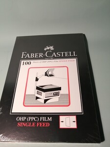 FABER-CASTELL　OHP用フィルム100枚　箱入り　1990年代　アメリカ　未開封在庫品　プロジェクター　映写機　フィルム　17B41h1