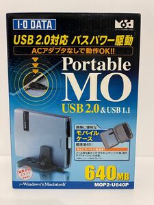 I-O DATA MOP2-U640P USB2.0/1.1対応 640MBポータブルMO 中古美品