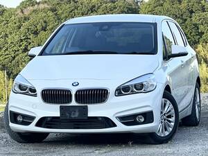 H27 BMW 218d アクティブツアラー ラグジュアリー 実走行8万km台/黒革シート/純正ナビ/ディーゼル/ドライビングアシストPKG 車検R8年6月迄