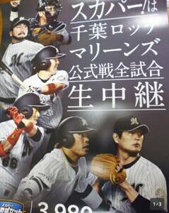 定形外送料無料　千葉ロッテマリーンズ　非売品ポスター　石川歩　涌井秀章　岡田幸文　角中勝也　鈴木大地 