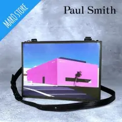 【美品】Paul Smith LA ショップ プリント ショルダーバッグ