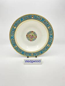 ＊レア＊　WEDGWOOD ウェッジウッド RARE RUNNYMEDE TURQUOISE 20cm Dish W3808 ラニーミード ターコイズ 20cm 皿 *T54