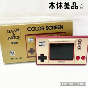 【美品☆】ニンテンドー ゲーム＆ウォッチ マリオブラザーズ 外箱付き 動作確認済