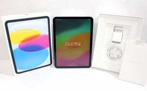 Y6493#◆美品◆Apple iPad (第10世代)10.9インチ Wi-Fi+Cellularモデル ブルー 64GB MQ6K3J/A ※SB(△)判定 