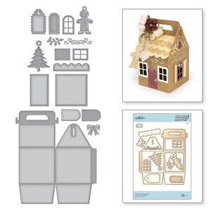 新品☆お家型の可愛いボックスが作れます♪ Charming Cottage Box Spellbinders S6-153 クリスマス プレゼント 