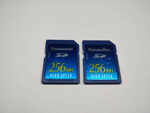 2枚セット　256MB　メガバイト　Panasonic　SDカード　メモリーカード