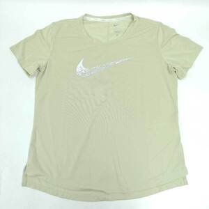 【中古】ナイキ ドライシャツ プラシャツ 半袖 Tシャツ XL オリーブ DM7778-371 レディース NIKE トップス スポーツウェア