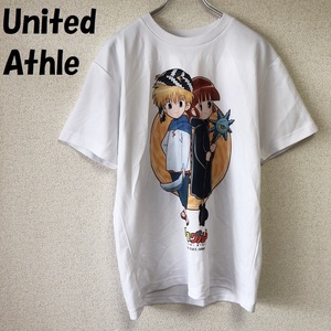 【人気】United Athle/ユナイテッドアスレ 魔法陣グルグルTシャツ ホワイト サイズM 希少/4180