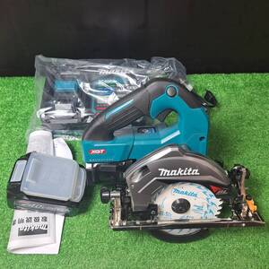 【未使用品(店頭展示品)】★マキタ(makita) 40V 125ミリ充電式マルノコ（青）2.5Ah バッテリ2本・充電器・ケース付 HS007GRDX