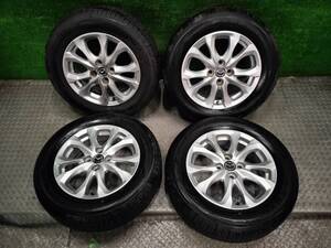 185/65R15 TOYO NANOENERGY3 Plus 2022年製 ラジアルタイヤ 夏 4本 アルミセット マツダ純正 15×5.5J PCD100 4穴 40