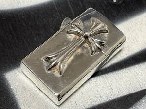 磨き仕上げ インボイス原本付 CHROME HEARTS クロムハーツ 2TINY CH CROSS ZIPPO LIGHTER V2 2タイニー CHクロス ジッポ ジッポー ライター