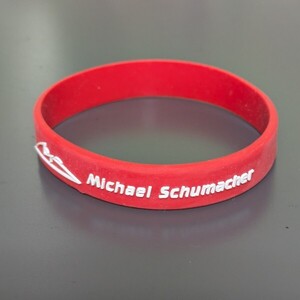 ミハエル・シューマッハ　WE PRAY FOR JAPAN　ラバーバンド　使用済　Michael Schumacher ラババン