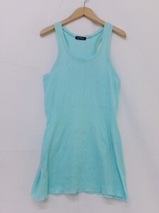 tricot COMME des GARCONS トリココムデギャルソン ノースリーブ サックス 綿100% TI-T035 背心　Tank top