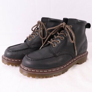 ドクターマーチン UK5/23.5cm-24.0cm/6ホール 黒 ブラック ブーツ レディース レザー dr.martens 中古 古着 dh3103