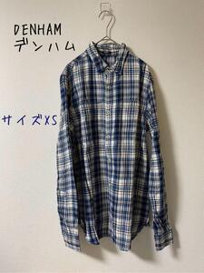 DENHAM デンハム　長袖チェックシャツ　EU XS