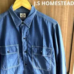 【雰囲気◎】J.S HOMESTEAD/ インディゴ染シャンブレーシャツ