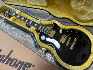 送料無料 Epiphone エピフォンレスポールカスタム エレキギター ギブソンベッド 490R/498Tピックアップ 重量4.20kg