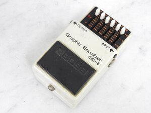 【J】BOSS GE-6 イコライザー エフェクター 銀ネジ 日本製 ボス 3006550