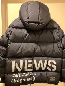 【美中古】NAVY 2 / 19aw MONCLER GENIUS Moncler Genius × Fragment HIROSHI FUJIWARA FALCON / モンクレール フラグメント ダウン FRGMT