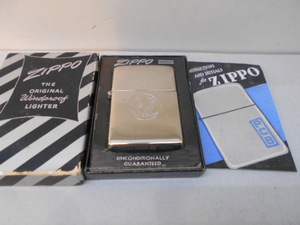 ビンテージ Zippo 3バレル 1947-1948年製　ほぼ未使用クラス ポリッシュメッキの裏面に細かい乱れが多数あります ニッケルシルバーインナー