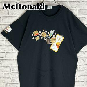 MyMcDonald’s Rewards マクドナルド 両面デザイン Tシャツ 半袖 輸入品 春服 夏服 海外古着 会社 企業 マック マクド アプリ app