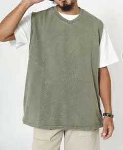 BIG MIKE ビッグマイク Pigment 鹿の子 Sweat Vest