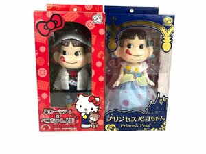 1円◆同梱NG◆不二家　FUJIYA　ハローキティ×ペコちゃん人形　HELLO KITTY 40TH ANNIVERSARY / プリンセスペコちゃん　2体セット　YF-140