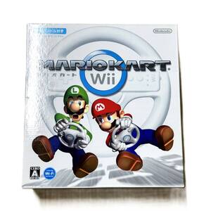 ★送料無料！Wii　任天堂　マリオカートWii　ソフト＋ハンドル 　起動確認済　NO62601　★