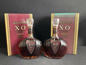 ST0611-32　①　Suntory Brandy　X.O　DELUXE　700ml　40％　2本セット　サントリーブランデー　デラックス　古酒