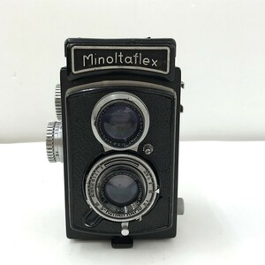 □【同梱不可】【60】ジャンク品 ミノルタフレックス Minoltaflex 二眼レフカメラ 1:3.2 75mm 1:3.5 75mm※スレキズ・ハガレ・サビ・汚れ有