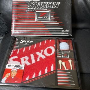 新品 スリクソン Z STAR XV 松山英樹 ★ ボール ティー タオル セット ギフト 未使用 SRIXON　ゴルフ