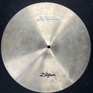 【クリスマスセール】レア zildjian Armandシリーズのthinクラッシュ　日本未発売品