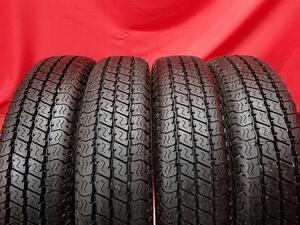 中古タイヤ 145/80R12 80/78N 4本セット ヨコハマ スーパー バン Y356 YOKOHAMA SUPERDIGGER VAN Y356 9.5分山★n12 商用車6PR エブリィ