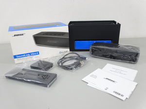 美品 動作確認済み BOSE ボーズ SOUNDLINK MINI Ⅱ サウンドリンク ミニ 2 Bluetooth スピーカー カーボン 725192-3120