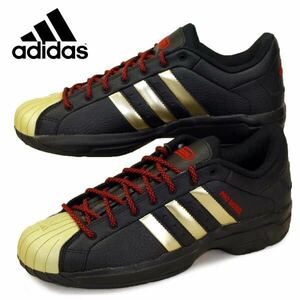 adidas PRO MODEL 2G LOW FX7101/27cm 高い安定性をもたらすレザーアッパーとしっかり固定された踵によりハイスピードでの方向転換にも対応