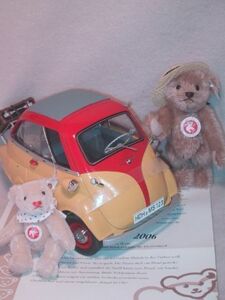 シュタイフ/Steiff★ドイツ限定★「BMW Isetta イセッタ ベアセット」★