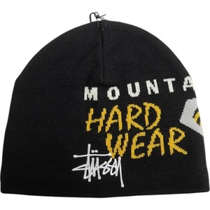 STUSSY ステューシー ×MOUNTAIN HARDWEAR CAELUM 24AW DOME BEANIE BLACK ビーニー 黒 Size 【フリー】 【新古品・未使用品】 20808280