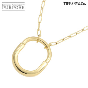 ティファニー TIFFANY&Co. ロック ミディアム ネックレス 45cm K18 YG イエローゴールド 750 Lock Necklace 90258199