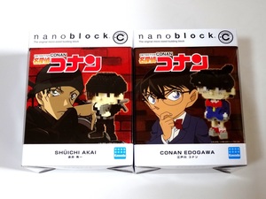 nanoblock ナノブロック 江戸川コナン 赤井秀一 CONAN EDOGAWA SHUICHI AKAI CN-19 CN-20