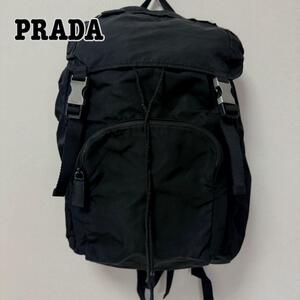 PRADA プラダ テスート バックパック リュックサック 大容量 三角ロゴ ブラック ナイロン バックパック 巾着 ビジネス PC可 A4可 リュック