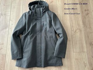 新品訳有り COMME CA MEN コムサメン【ライナー着脱可能】3WAYコート2023 04グレー Lサイズ 17ME01 定価75,900円