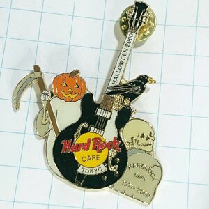 送料無料)Hard Rock Cafe ハロウィン セミアコギター ハードロックカフェ PINS ブローチ ピンズ A12326