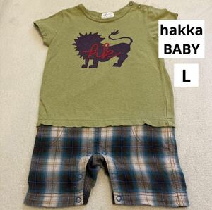 HAKKA BABY ロンパース カバーオール 半袖 ベビー キッズ Ｌ90