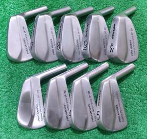 ◆希少#2付き・打感◎◆　マッスルバック　DUNLOP PRO MODEL DP-201 #2-PW head only 9pcs ダンロップ SRIXON forged 軟鉄鍛造