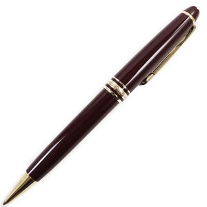 良品●MONTBLANC モンブラン マイスターシュテュック クラシック ツイスト式 ホワイトスター ボールペン ボルドー ゴールド 筆記確認済み