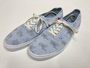 激レア!! VANS オーセンティック 水色系 スエード スカル エンジェル US12 (30cm) アメリカ企画限定!! バンズ Authentic