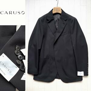 新品 23AW CARUSO TOSCA 3B テクニカル ウール ギャバジン テーラード ジャケット 46 Belvest Brioni ベルベスト カルーゾ LARDINI