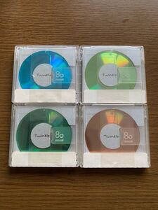 新品 未開封 MD maxell Twinkle 80分 4枚 当時物 レア 廃盤 レトロ minidisc ミニディスク MDディスク マクセル ツインクル mini disc